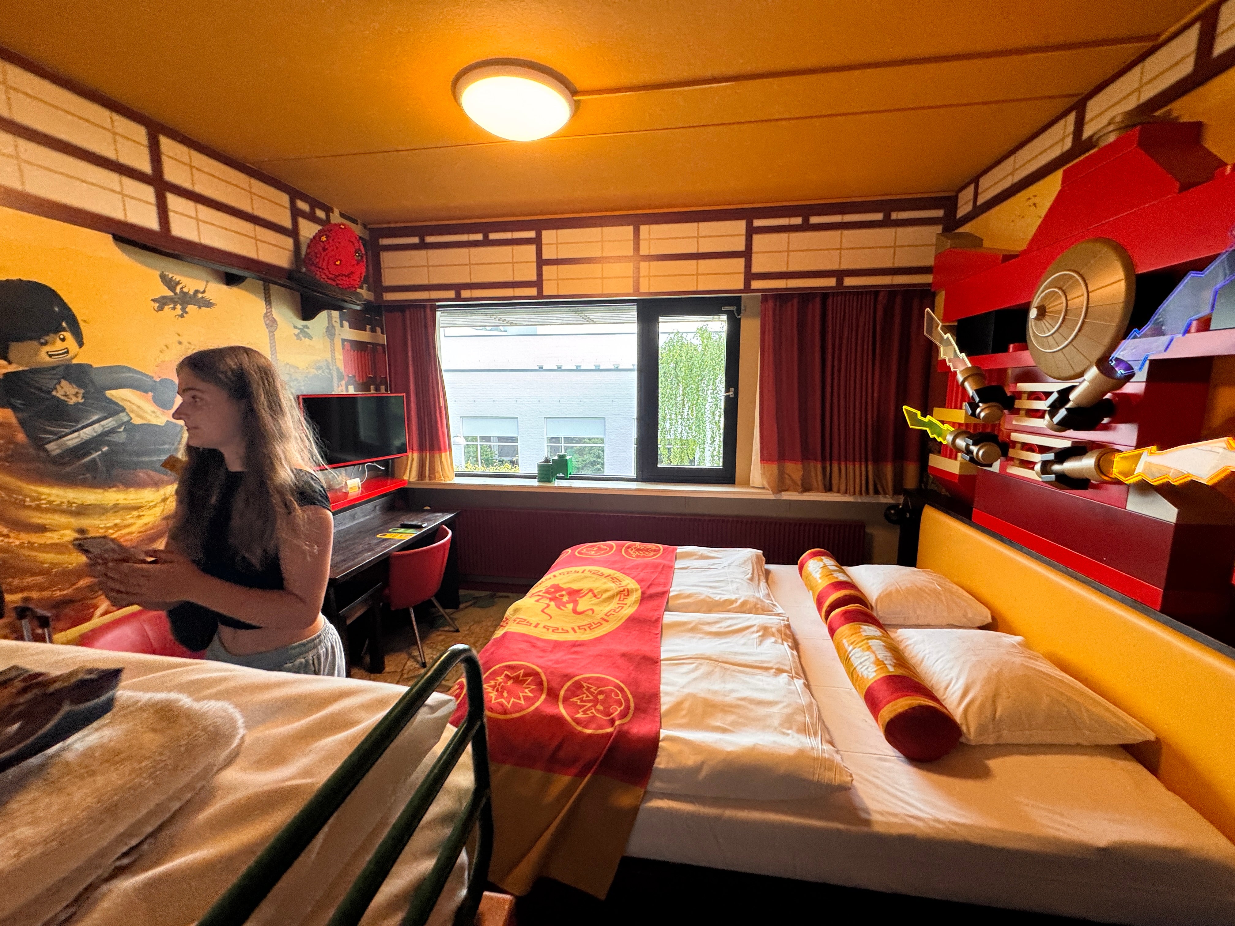 Rooms in the Legoland Hotel are themed – this one is