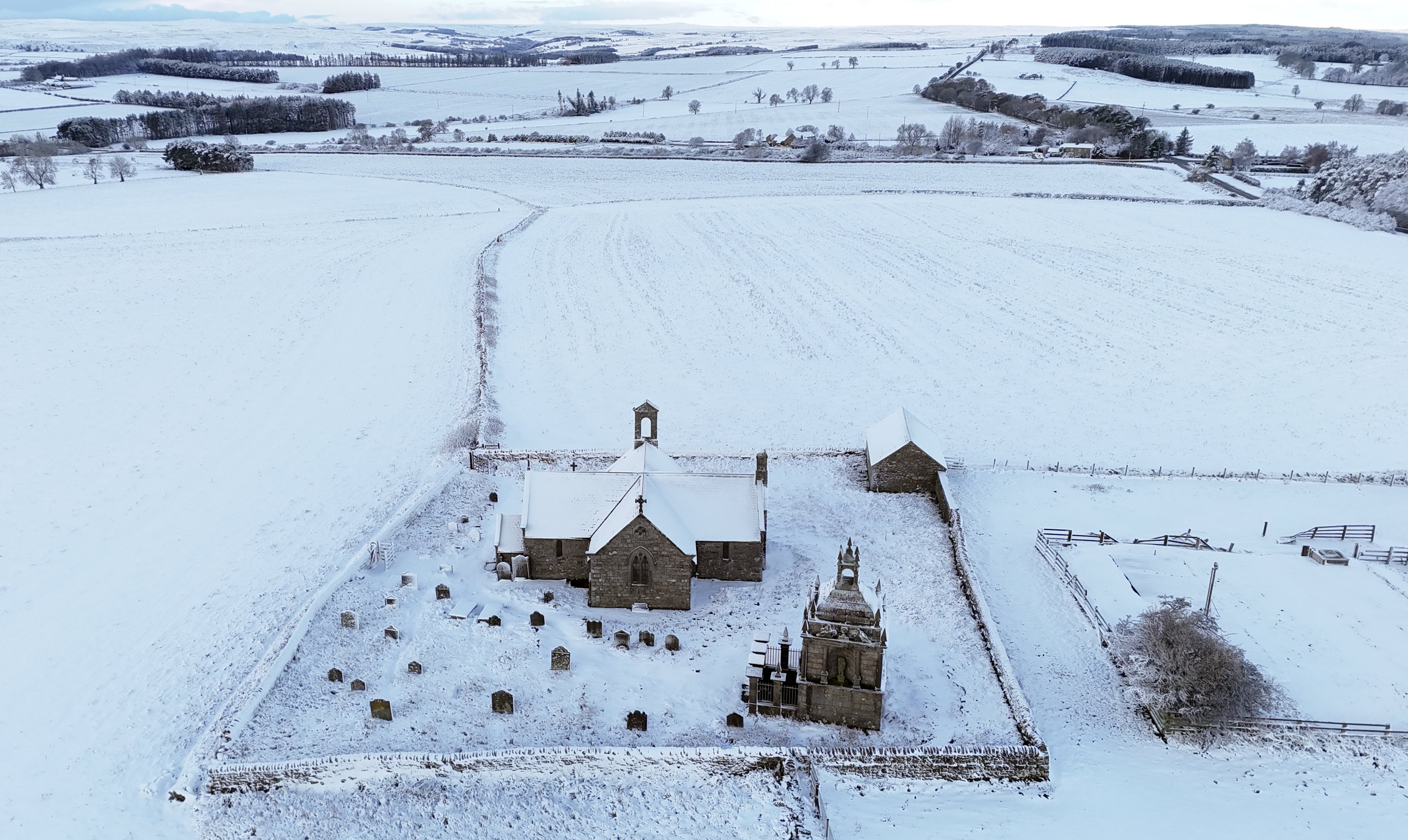 The Met Office has warned that rural communities could be cut off as gusty winds hit, creating “occasional blizzard conditions”, with the possibility of lightning a further hazard