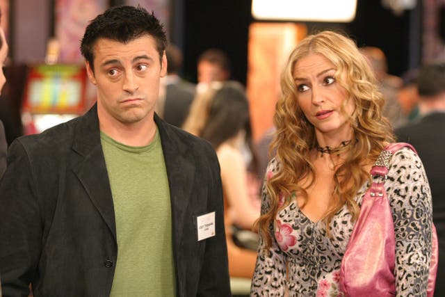 <p>Matt Leblanc and Drea De Matteo in ‘Joey’</p>