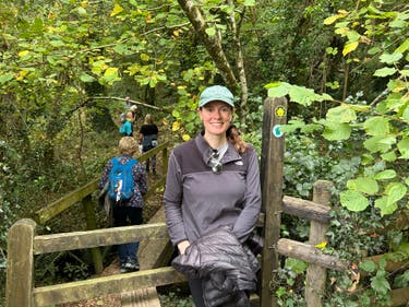 <p>Emma Henderson walked the first section of the South Hams Way from Totnes to Buckfastleigh</p>