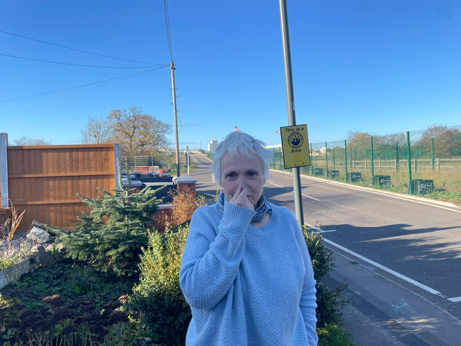 Feli Freeman says the smell from HS2 is obnoxious, and is one of a number of issues she faces, living close to the works