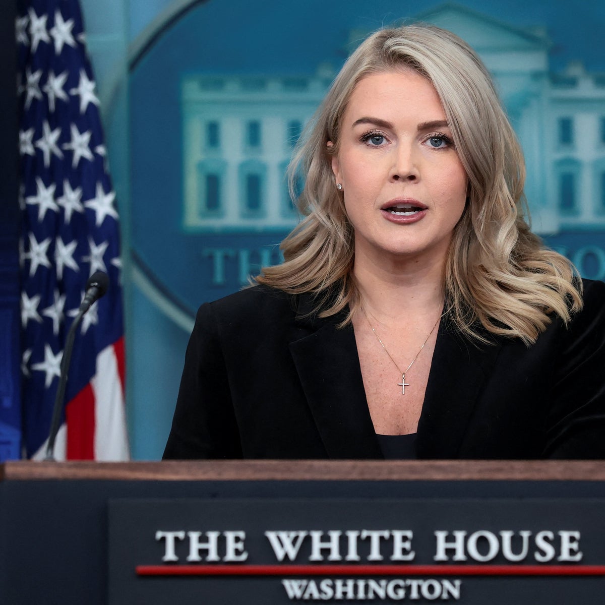 Karoline Leavitt jokes that job in Trump's administration has left her with  PTSD: 'It's very difficult' | The Independent
