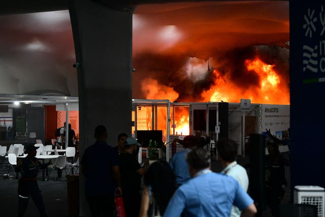 Huge fire at Cop30 forces evacuation as 13 people suffer smoke ...