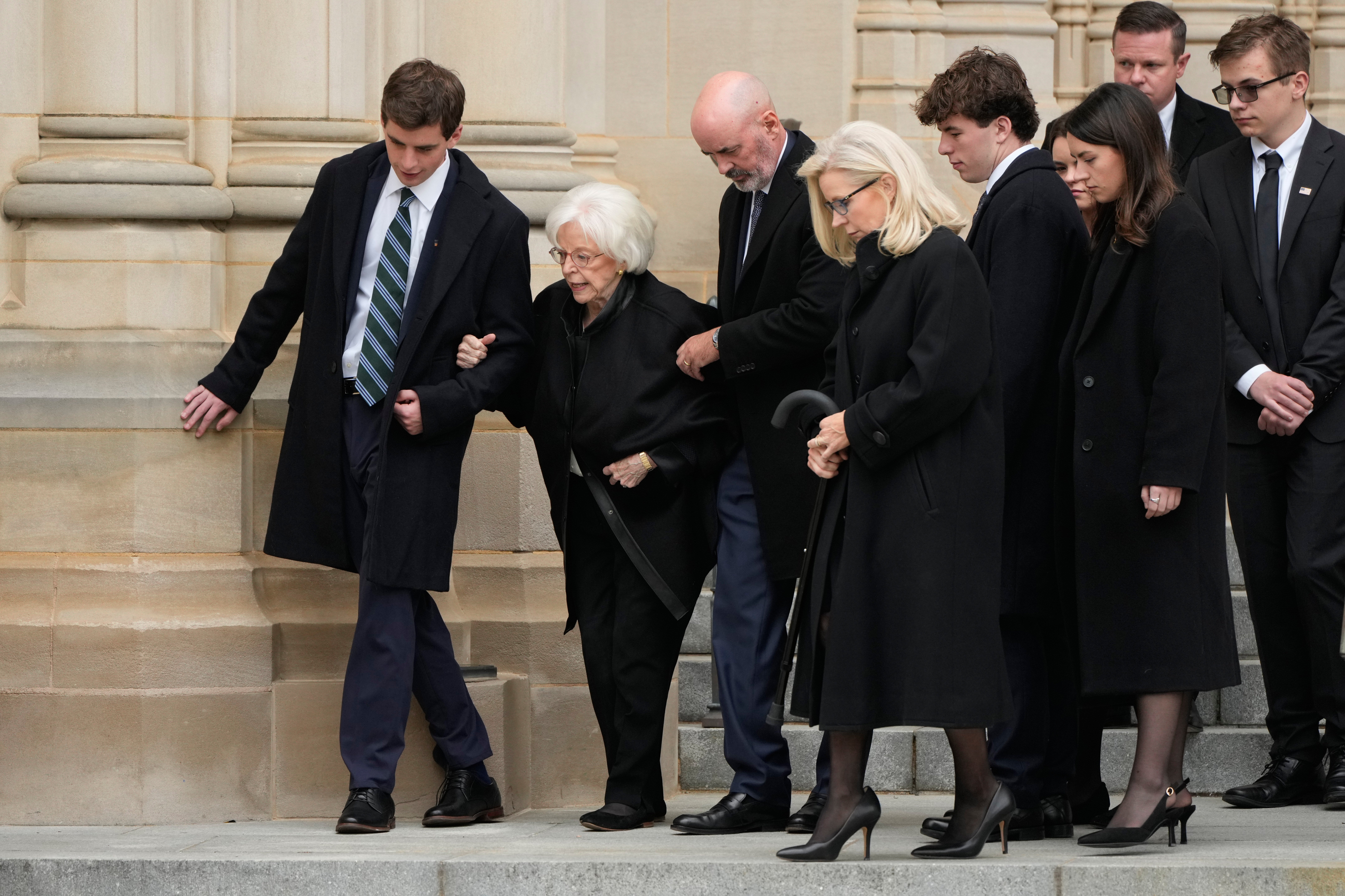 APTOPIX Cheney Funeral