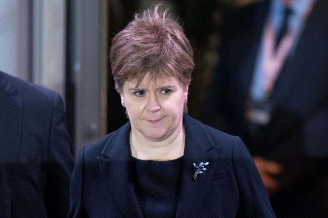 Scotland’s former first minister Nicola Sturgeon leaving a UK Covid-19 Inquiry hearing at the Edinburgh International Conference Centre in January 2024 (Jane Barlow/PA)