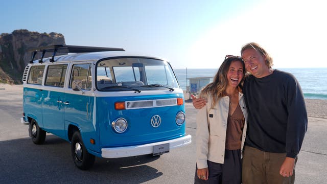 APTOPIX California Wildfire Blue Bus