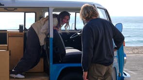 California Wildfire Blue Bus