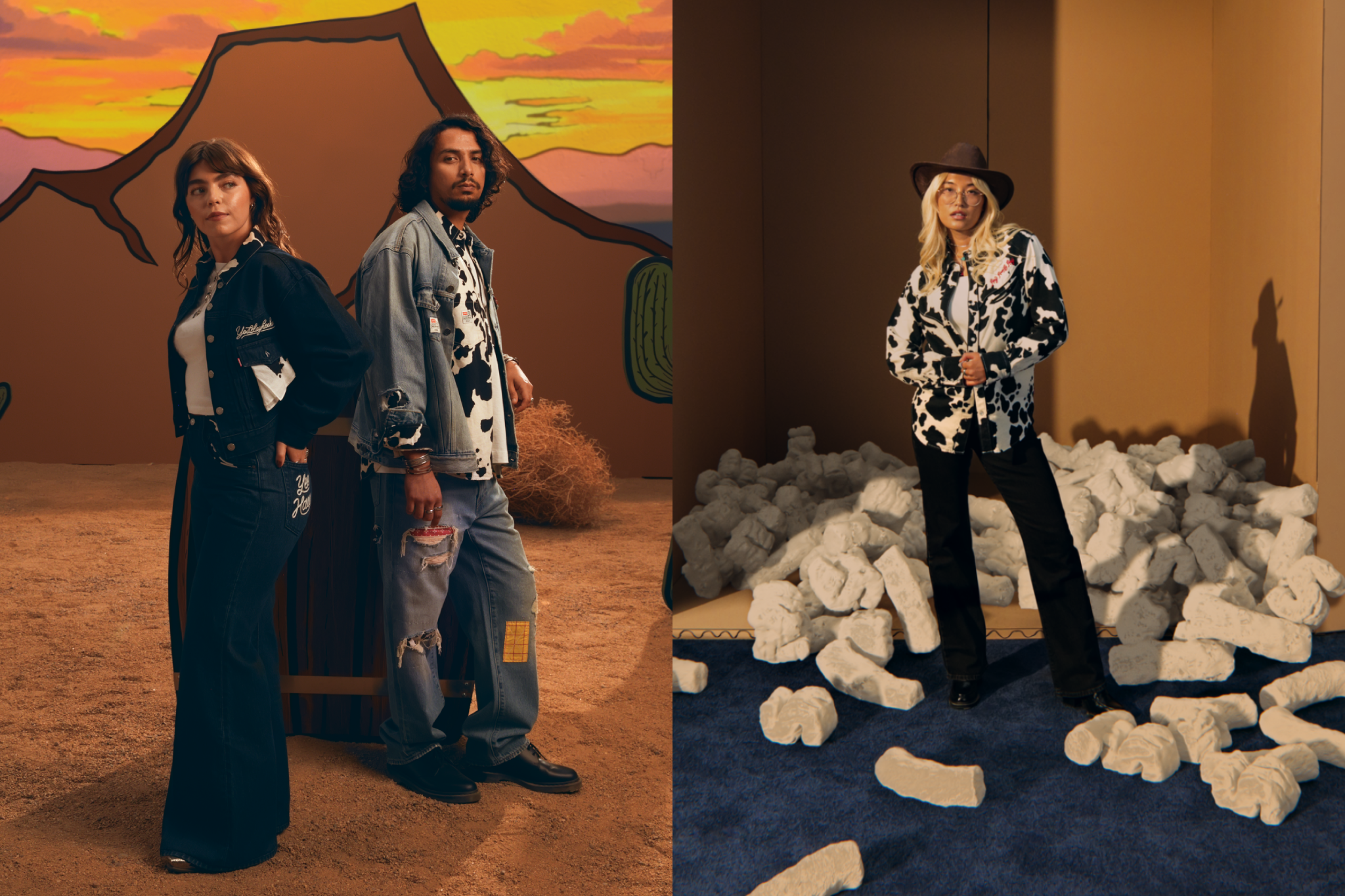 The collection reimagines iconic Levi’s silhouettes