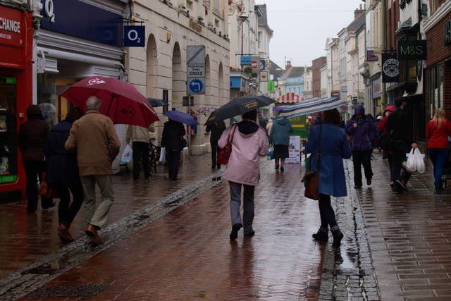 Retail sales fell unexpectedly last month for the first time since May in the latest sign of consumer caution ahead of the Budget (Alamy/PA)