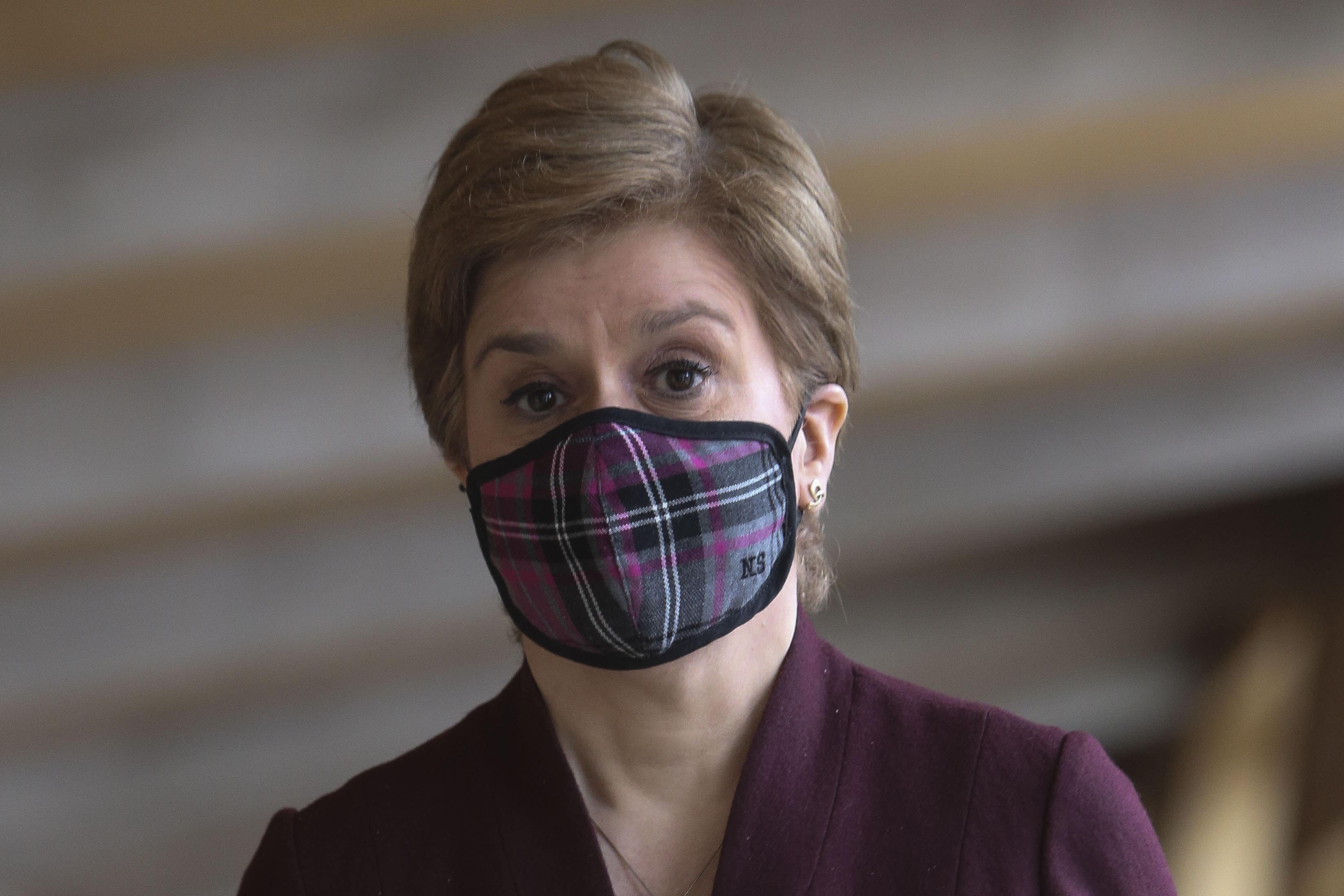 Former first minister Nicola Sturgeon was criticised (Fraser Bremner/Daily Mail/PA)