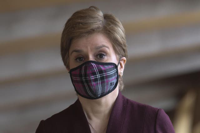 Former first minister Nicola Sturgeon was criticised (Fraser Bremner/Daily Mail/PA)