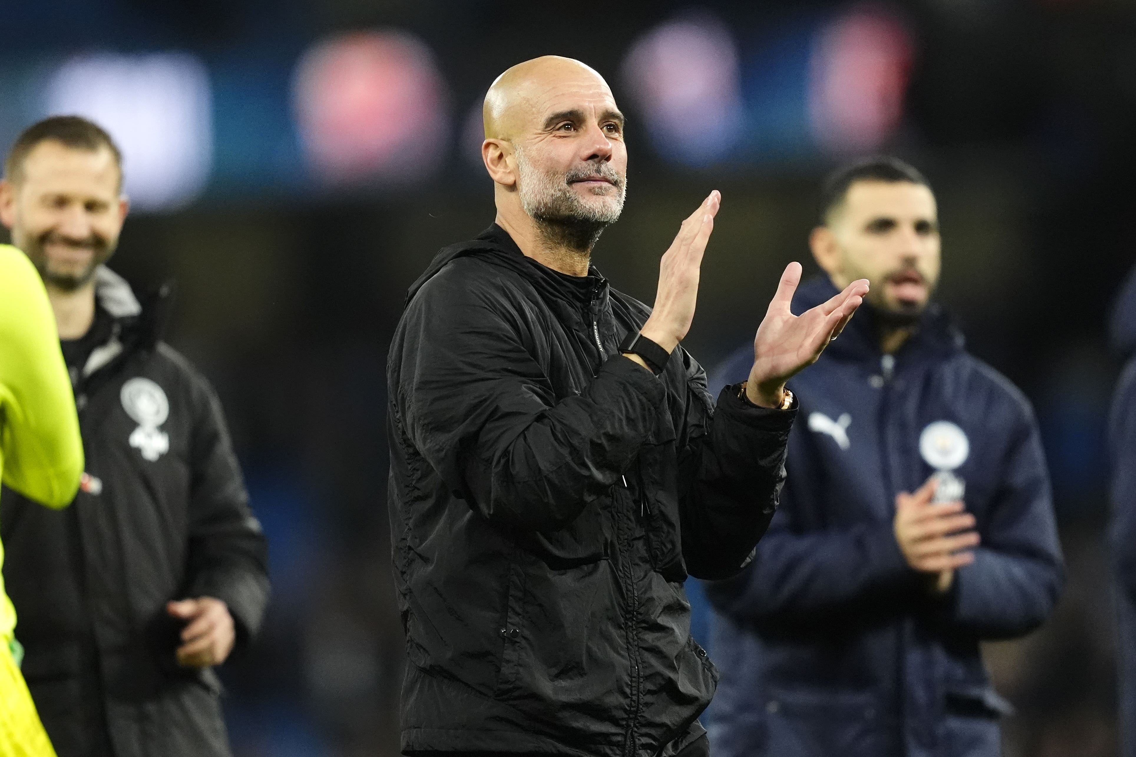 Manchester City manager Pep Guardiola says it is too early to talk about the title race (Nick Potts/PA)
