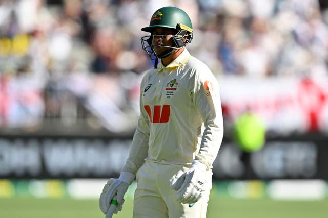 <p>Usman Khawaja was unable to open the batting for Australia</p>