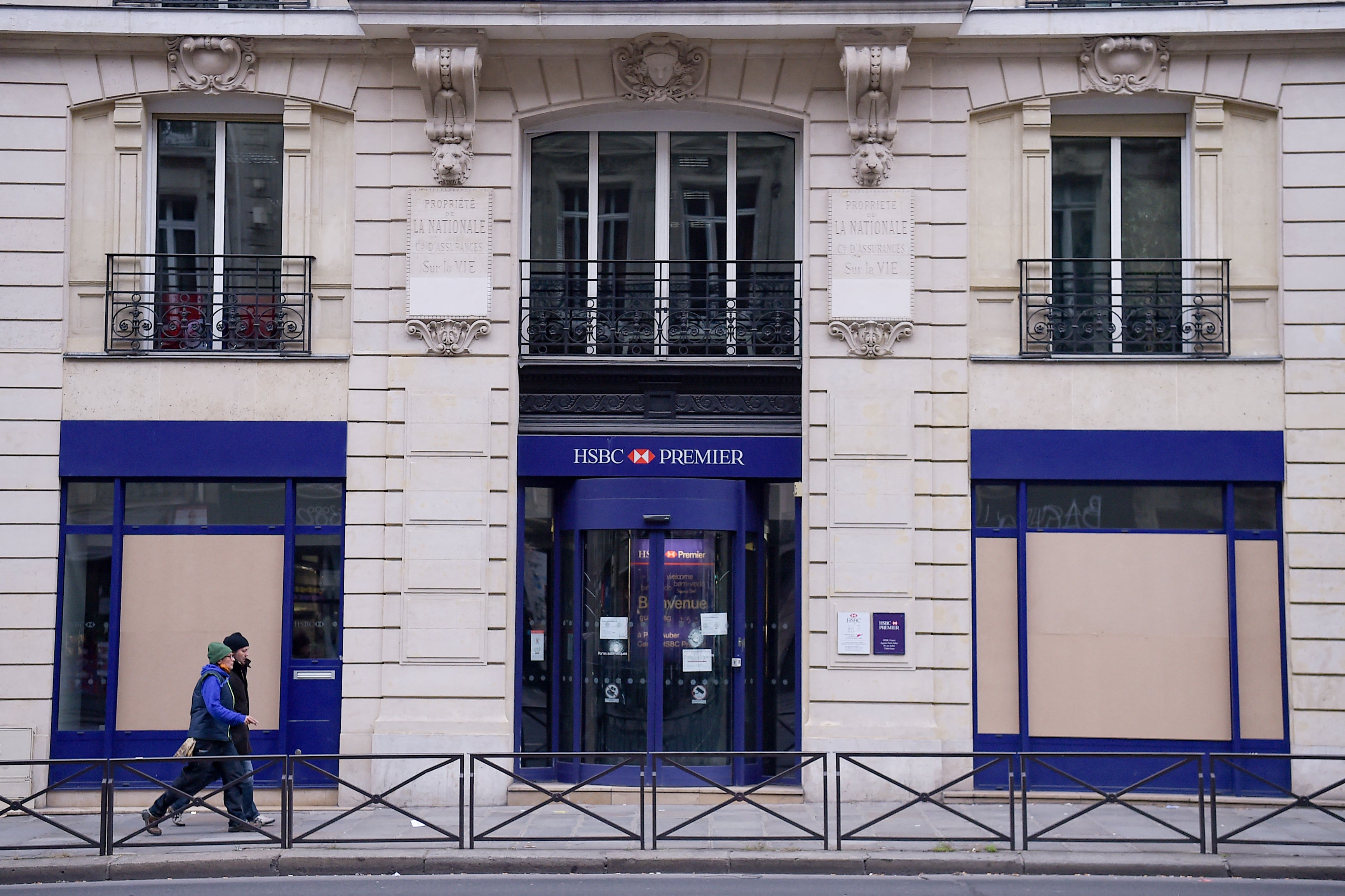 An HSBC office in Paris in 2018
