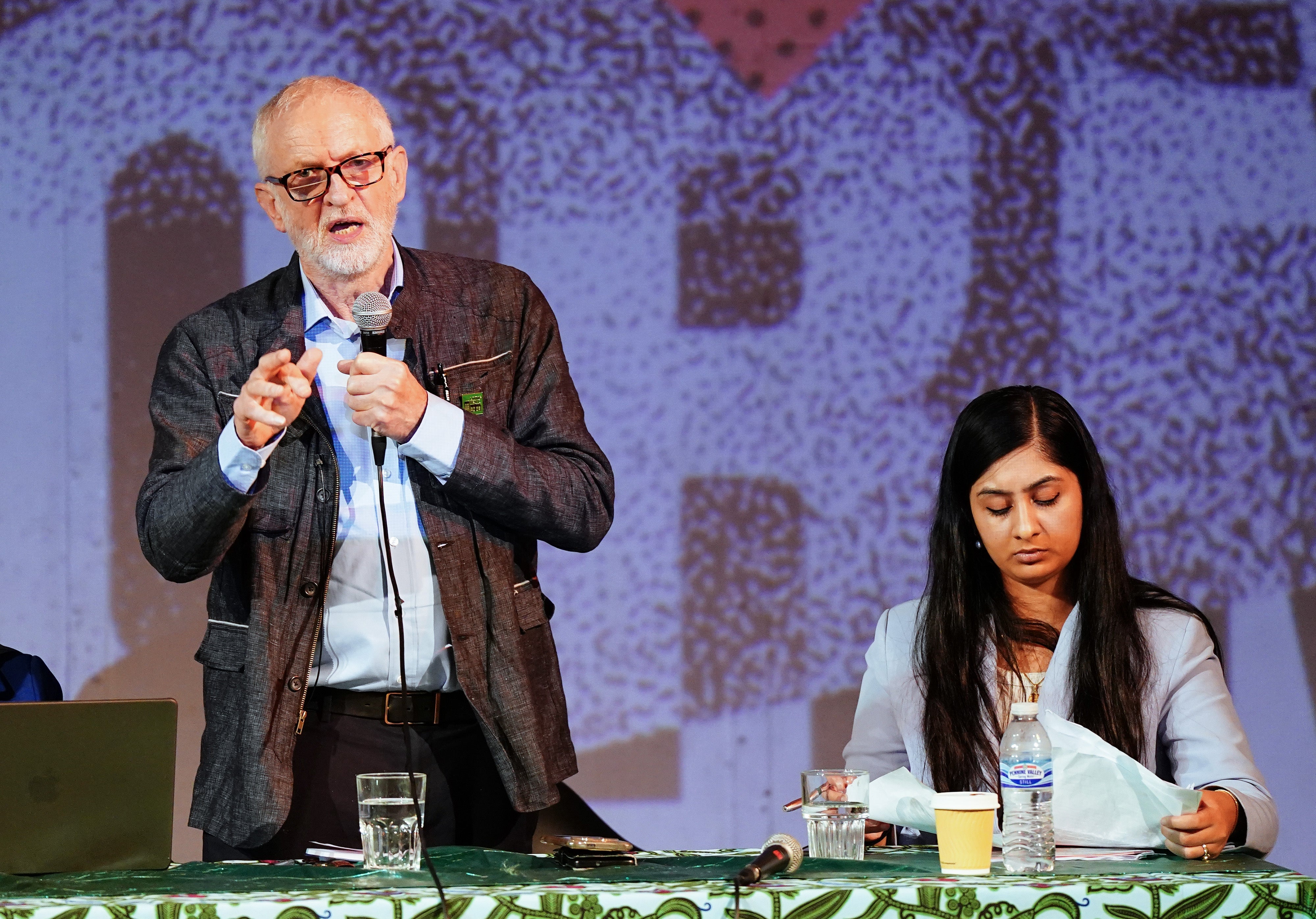Zarah Sultana and Jeremy Corbyn appeared at the Your Party conference together (Jacob King/PA)