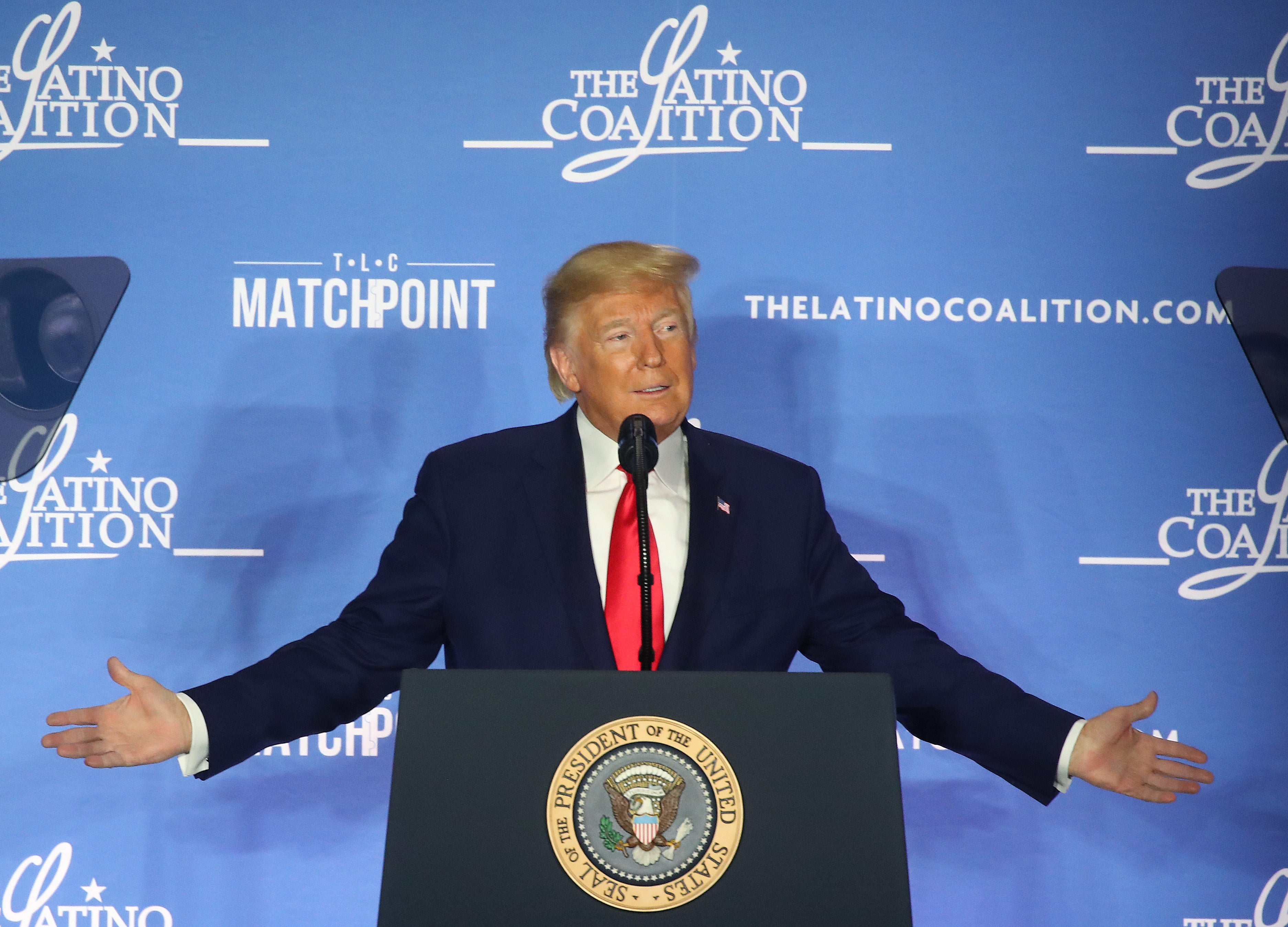 Republicans had flocked back to President Donald Trump (pictured during the annual Latino Coalition Legislative Summit in 2020) during the last election. Many are starting to regret that choice. (Photo by Mark Wilson/Getty Images)