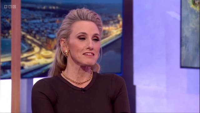 <p>Celebrity MasterChef host Grace Dent fights back tears at fan reaction to show.</p>