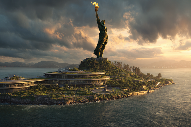 Ever thought Alcatraz Island needed a 450-foot statue of Prometheus ...