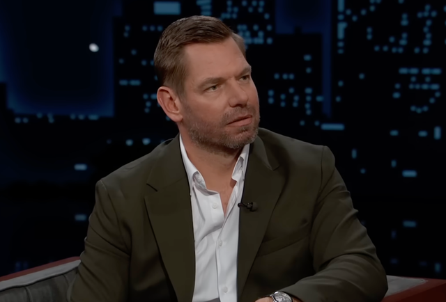 <p>California Democratic Rep. Eric Swalwell announces his intention to run for governor on Jimmy Kimmel Live! on Thursday November 20, 2025</p>