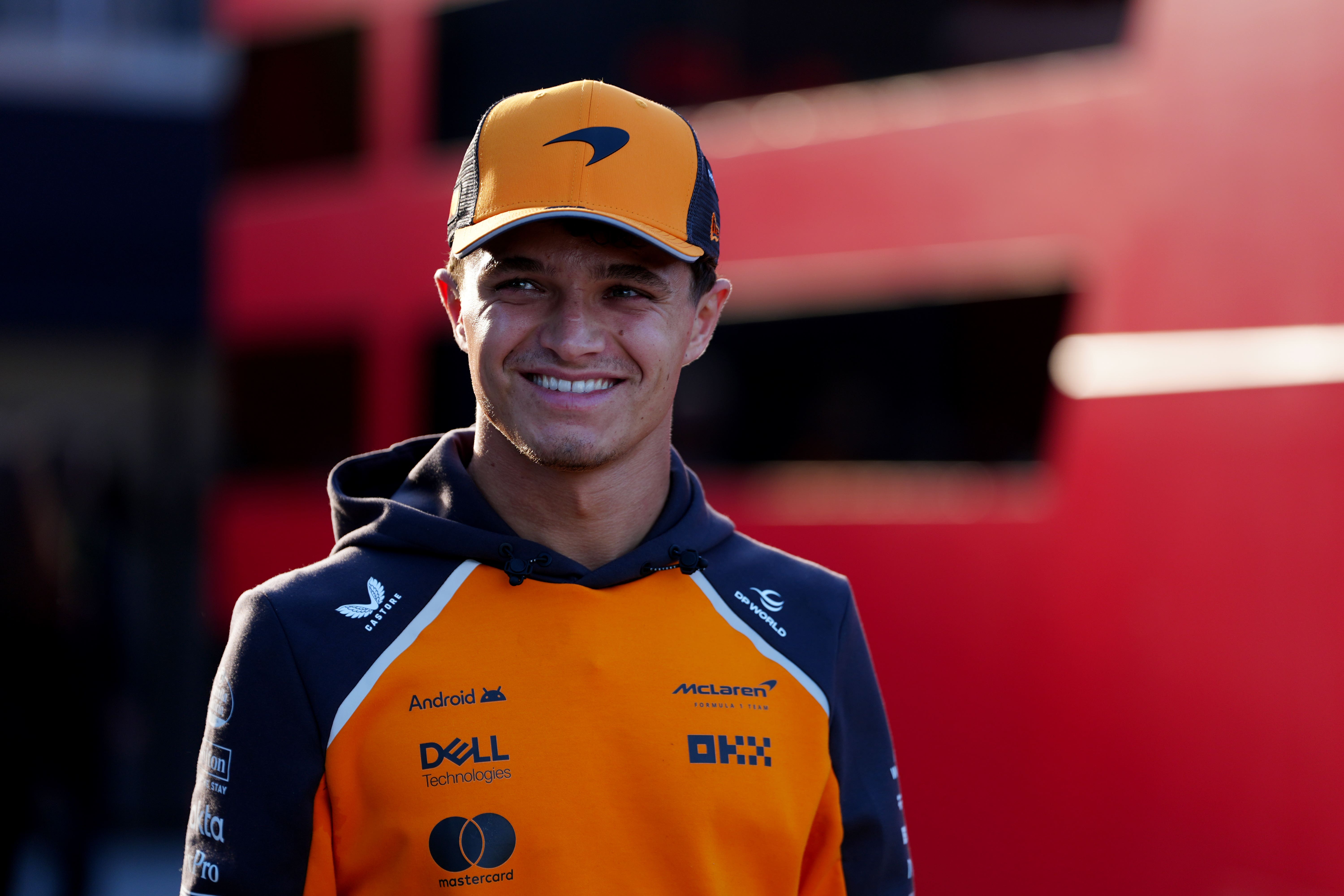 McLaren’s Lando Norris continued his march towards the world title in Las Vegas (David Davies/PA)