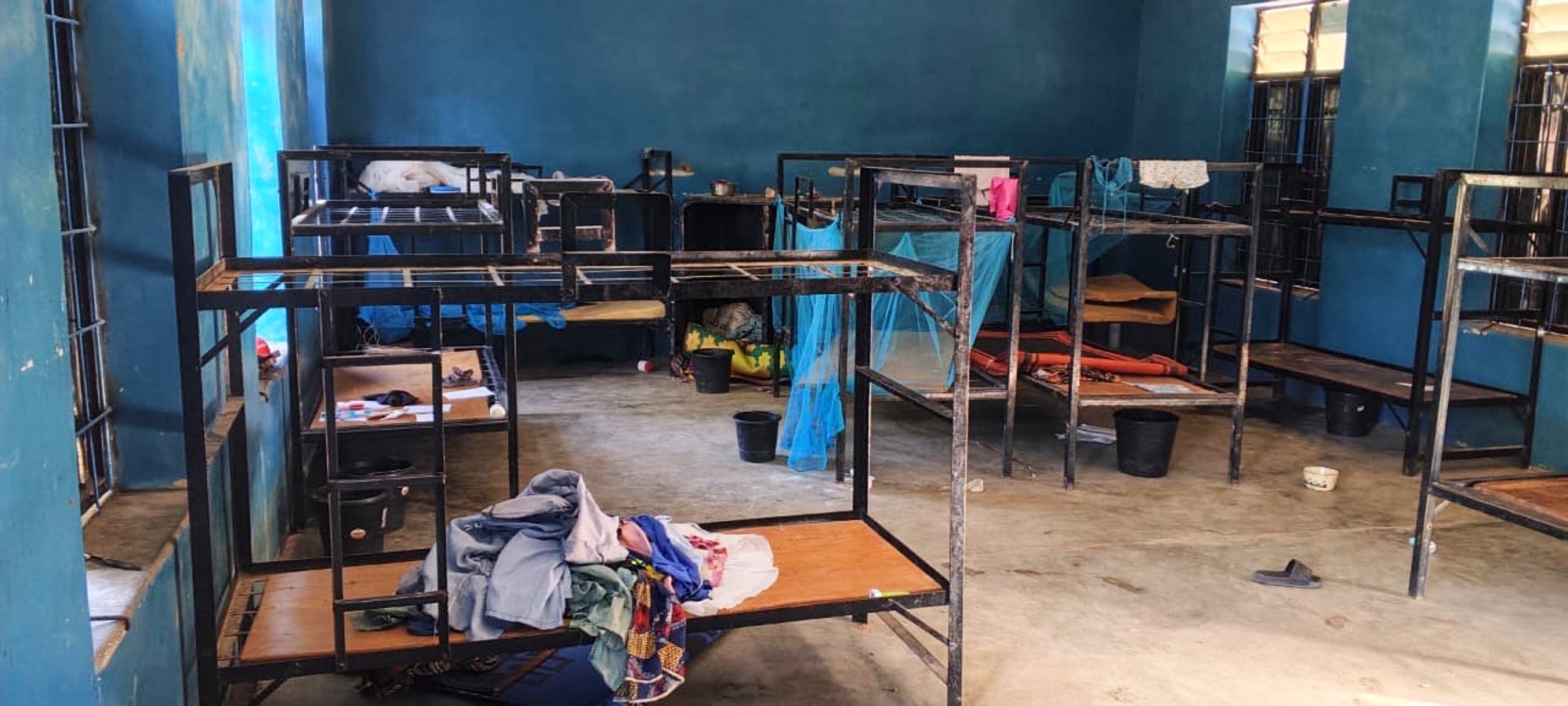 This photo released by the Christian Association of Nigeria shows the dormitories of St. Mary's Catholic Primary and Secondary School after gunmen abducted children and staff in Papiri community in Nigeria, Friday, Nov. 21, 2025. (Christian Association of Nigeria via AP)