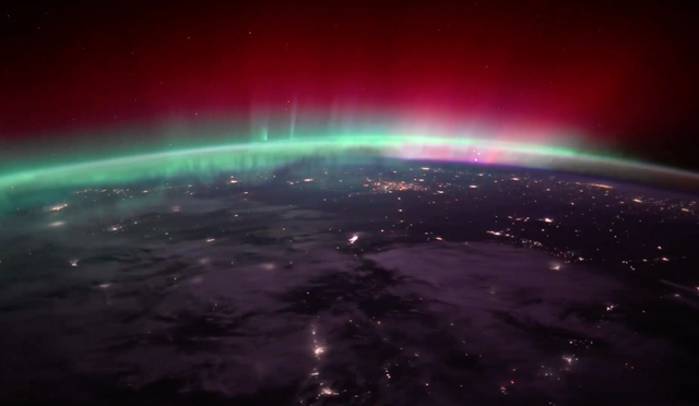 <p>Astronaut captures stunning Northern Lights time lapse</p>