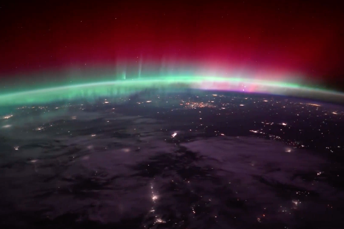 Aurora borealis captured in stunning time lapse by ISS astronaut