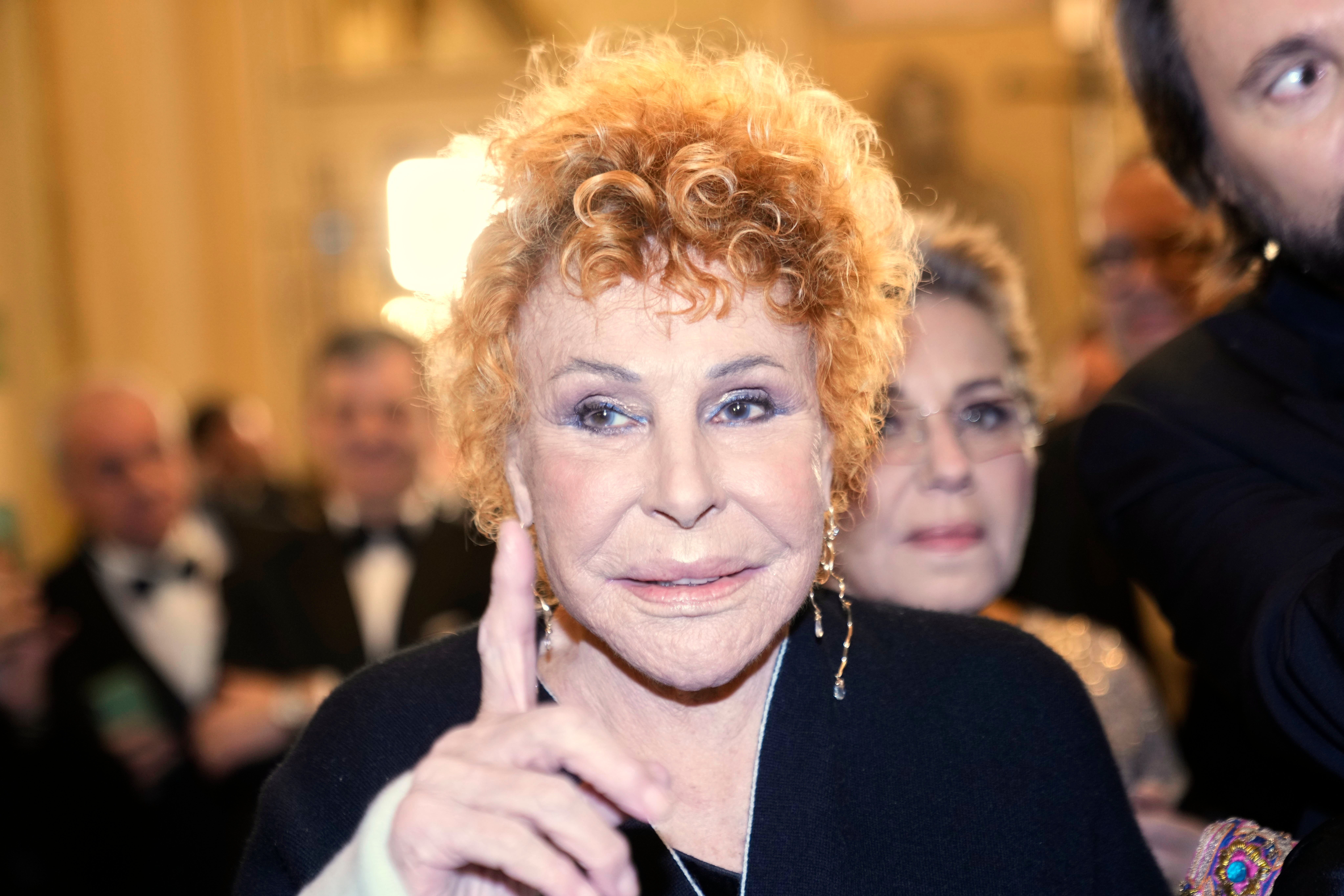 Italian Singer Ornella Vanoni at the opening of La Scala opera house's gala season in December 2023