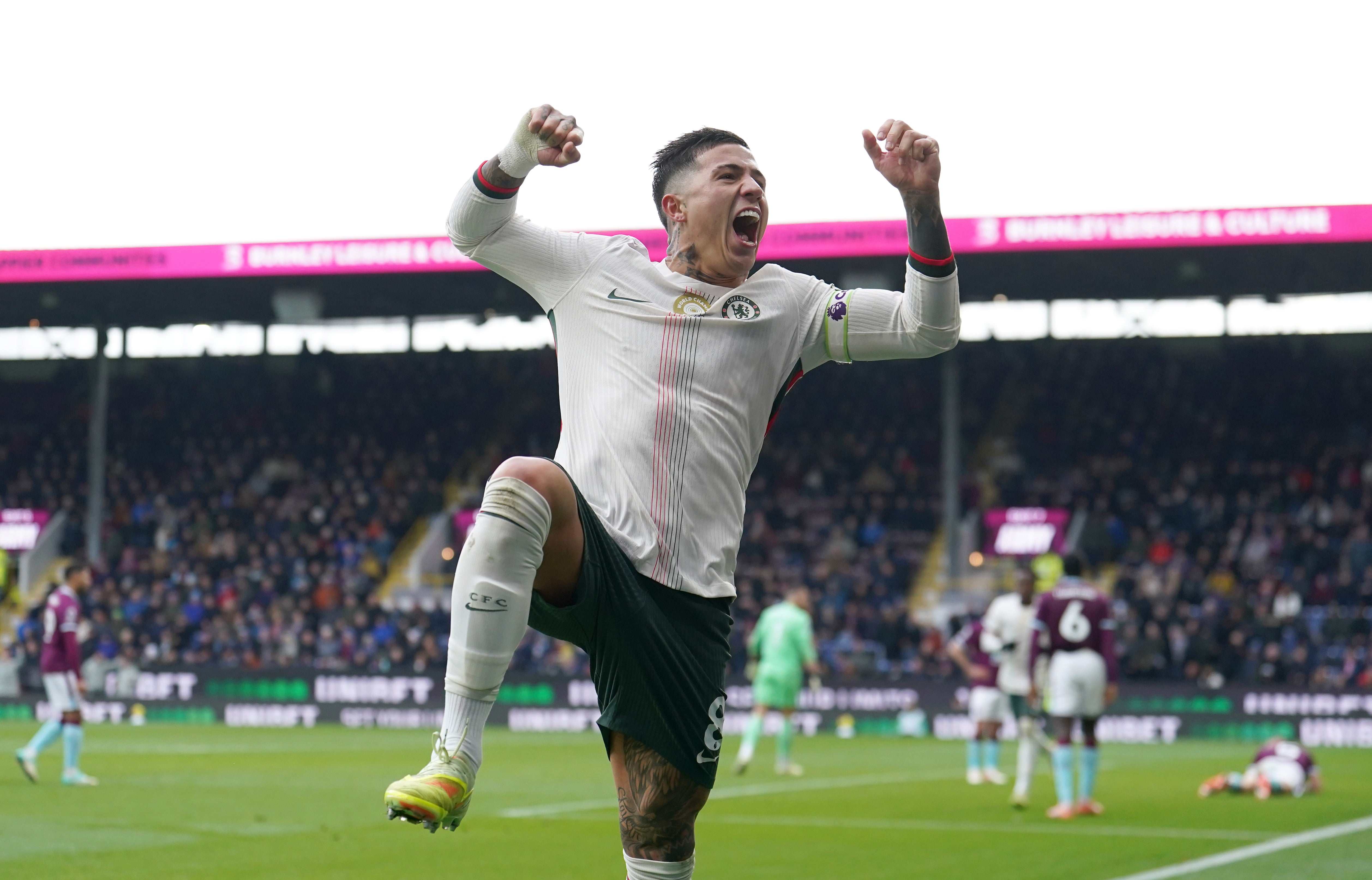 Enzo Fernandez wrapped up the win (Martin Rickett/PA).