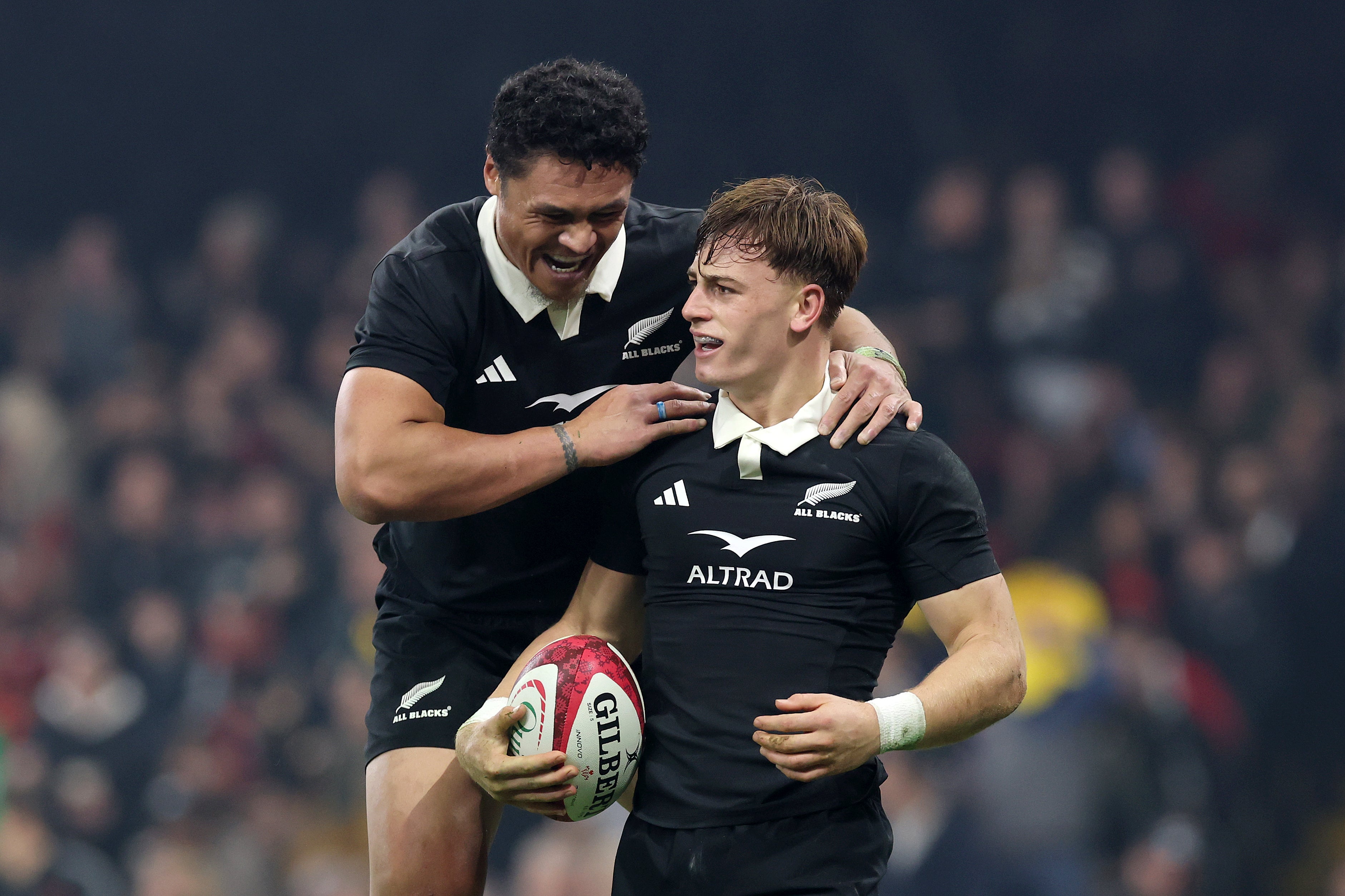 Caleb Clarke and Ruben Love were among New Zealand’s try scorers