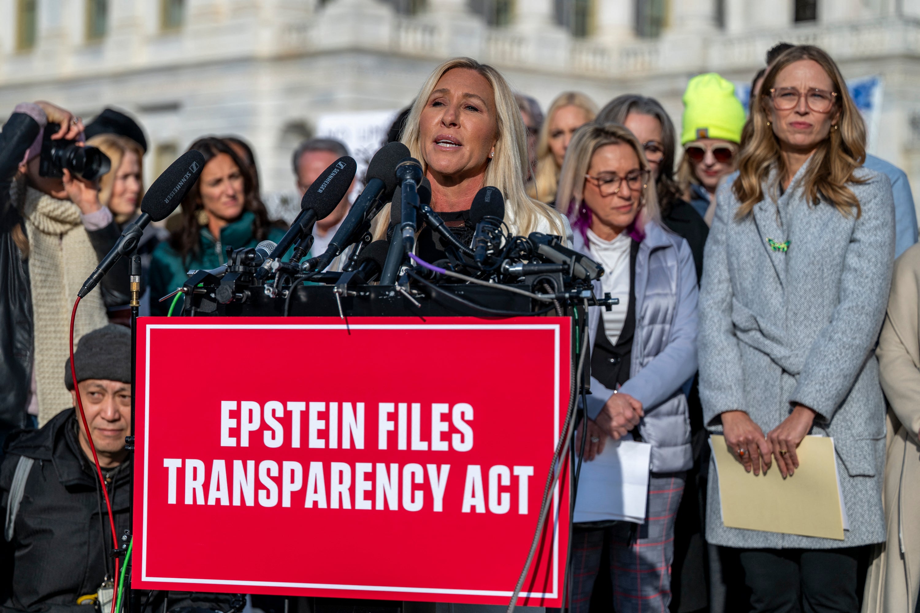 Trump called Greene a 'ranting lunatic' on social media last week after her public criticism of his foreign policy and demands to release Epstein files