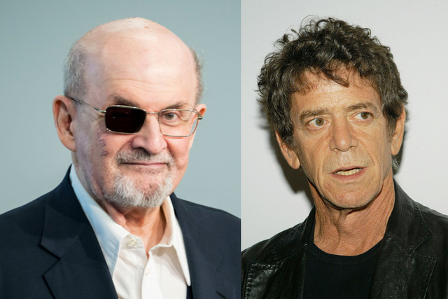 <p>Salman Rushdie and Lou Reed</p>