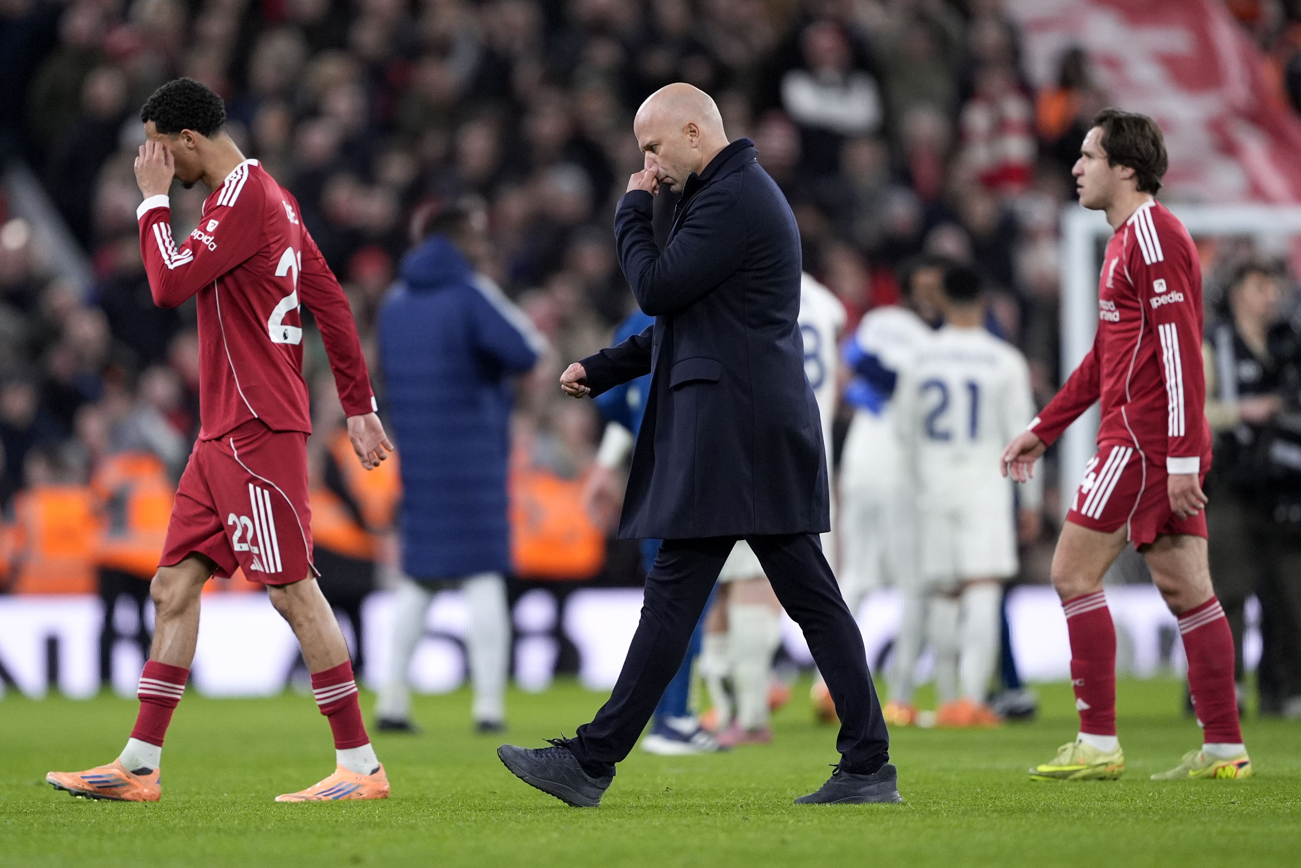 Manager Arne Slot insists he is responsible for Liverpool’s poor form (Peter Byrne/PA)