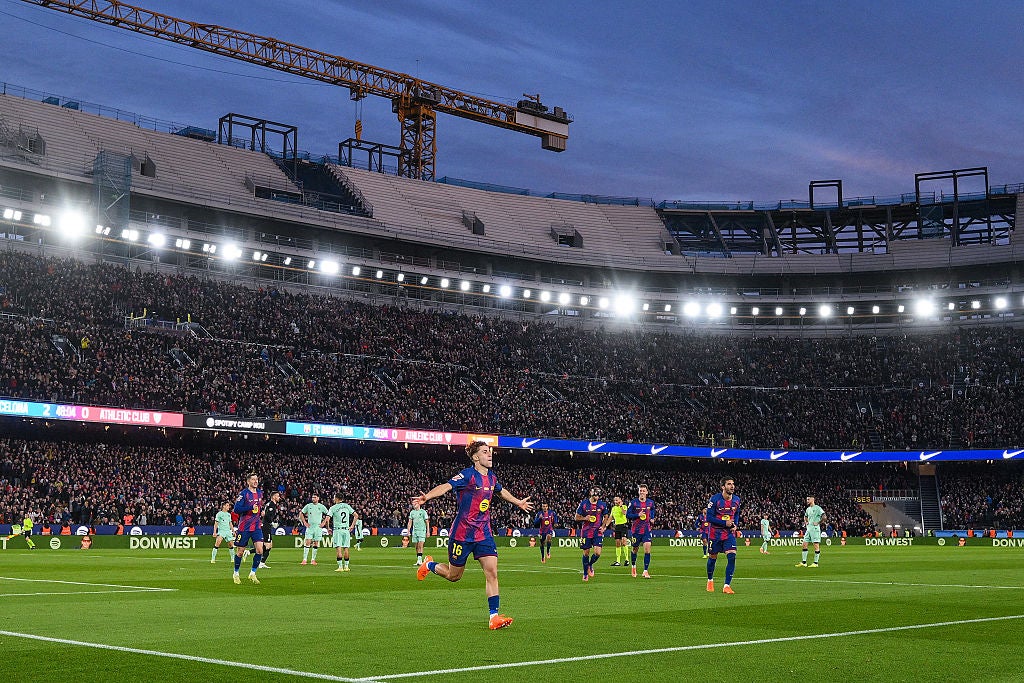 <p>Barcelona are back at the Camp Nou after 909 days</p>