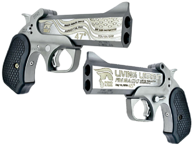 <p>A local Fox News station is running a commercial for the 'DT47' handgun that boasts the president's likeness</p>