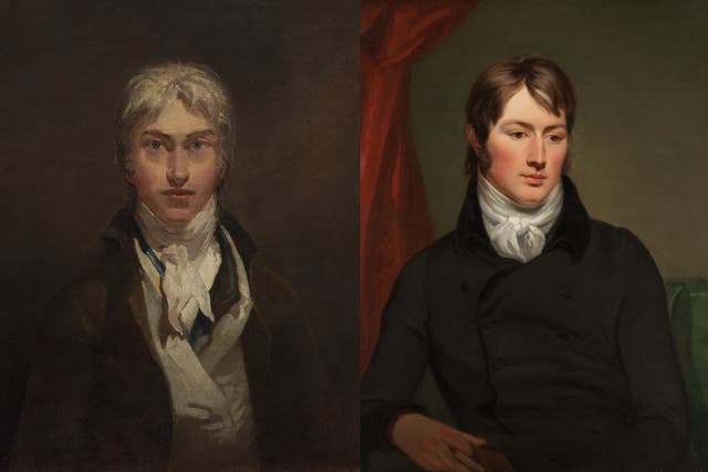 <p>JMW Turner ‘Self Portrait’ (c 1799); ‘John Constable’ by Ramsay Richard Reinagle (c 1799)</p>
