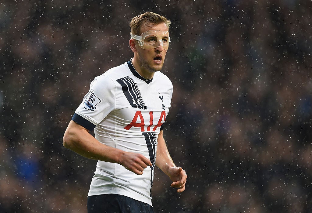 Harry Kane scored a famous goal against Arsenal in March 2016 while wearing a face mask