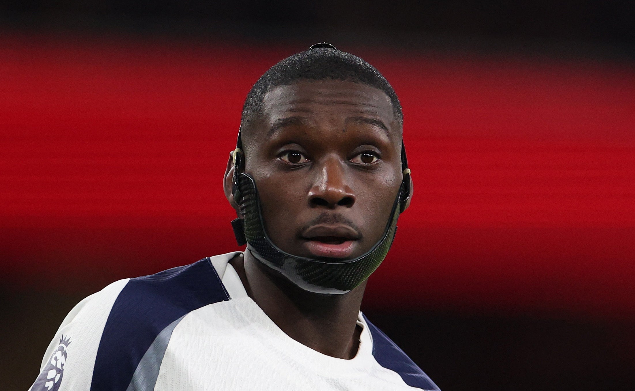 Randal Kolo Muani in action against Arsenal