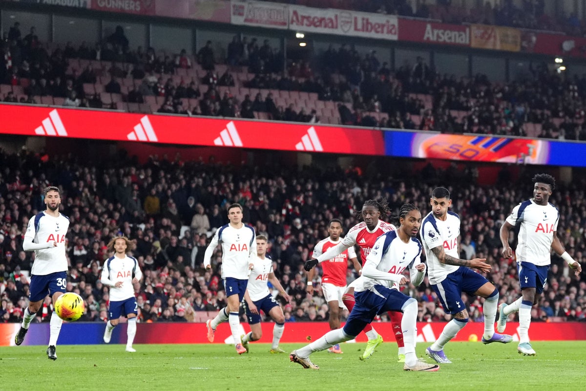 Eberechi Eze punishes Tottenham with stunning derby hat-trick for Arsenal