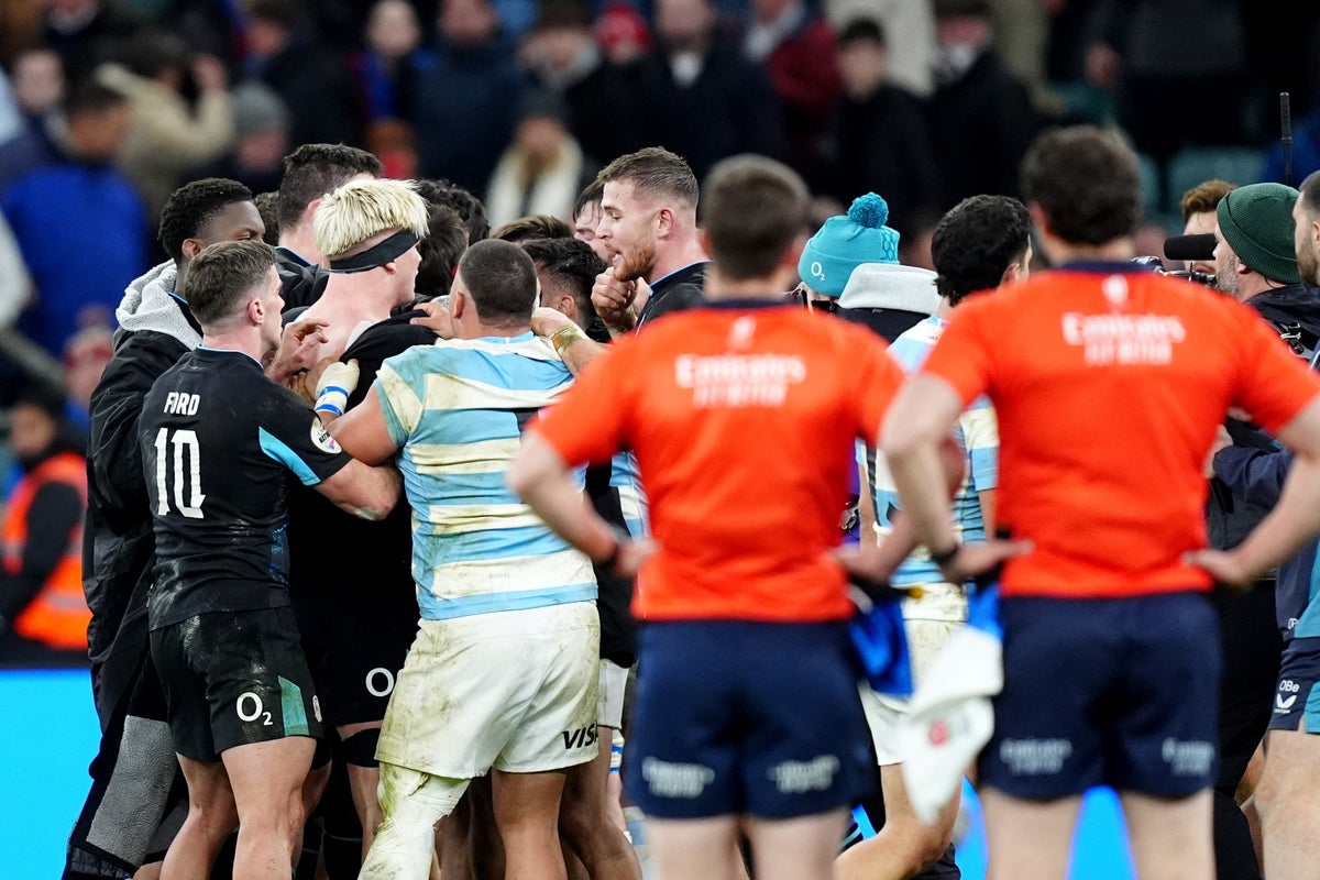 England flanker Tom Curry branded a ‘bully’ after tunnel bust-up with Argentina
