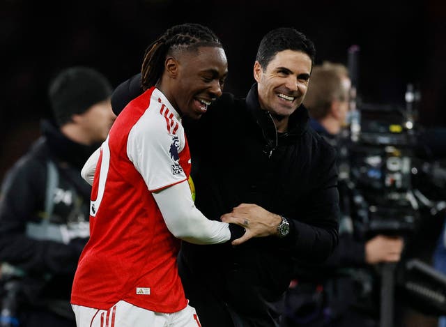 <p>Arsenal were excited by Eberechi Eze’s development before he scored a hat-trick in the north London derby </p>