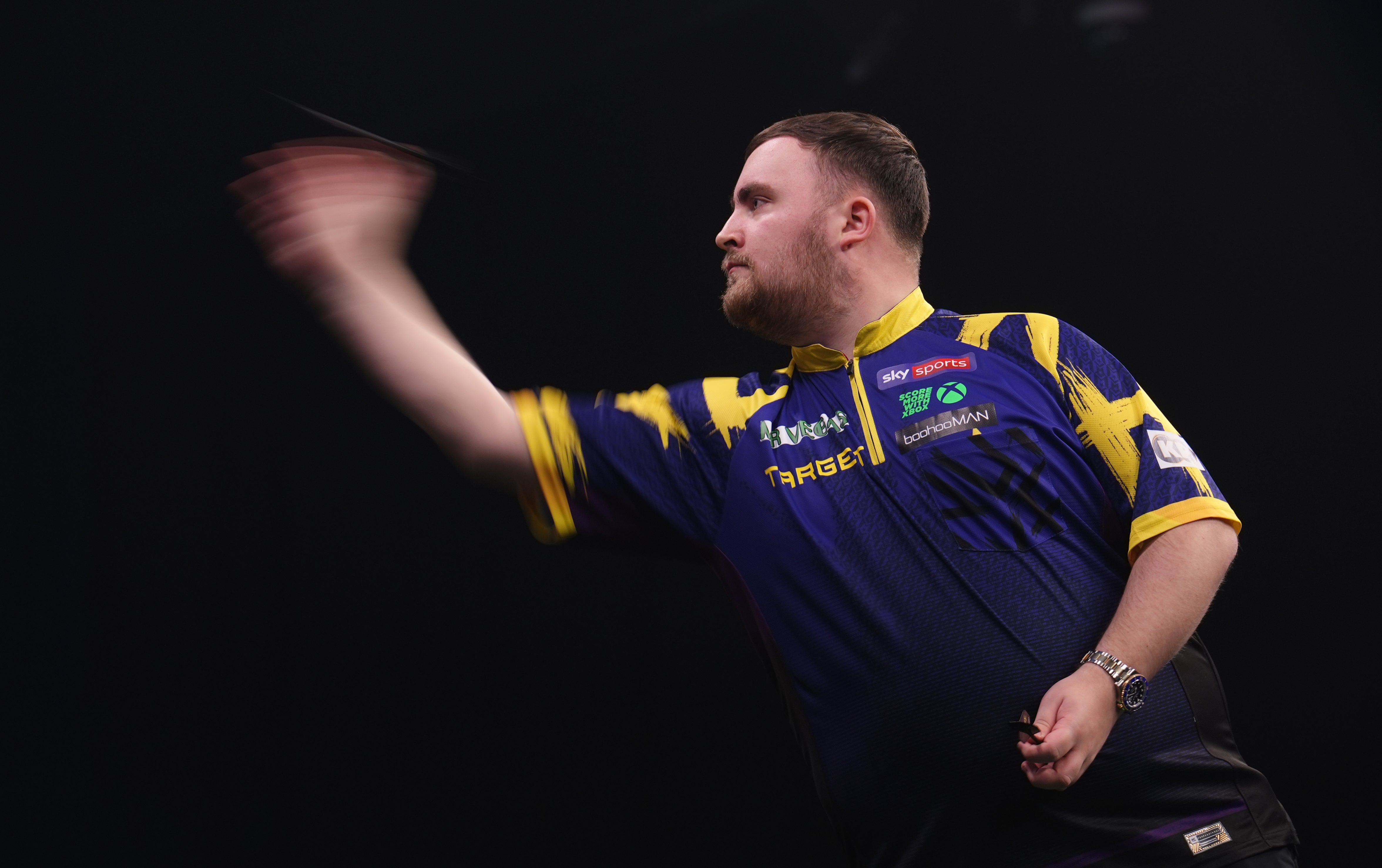 Luke Littler beat Nathan Aspinall in the final (Martin Rickett/PA)