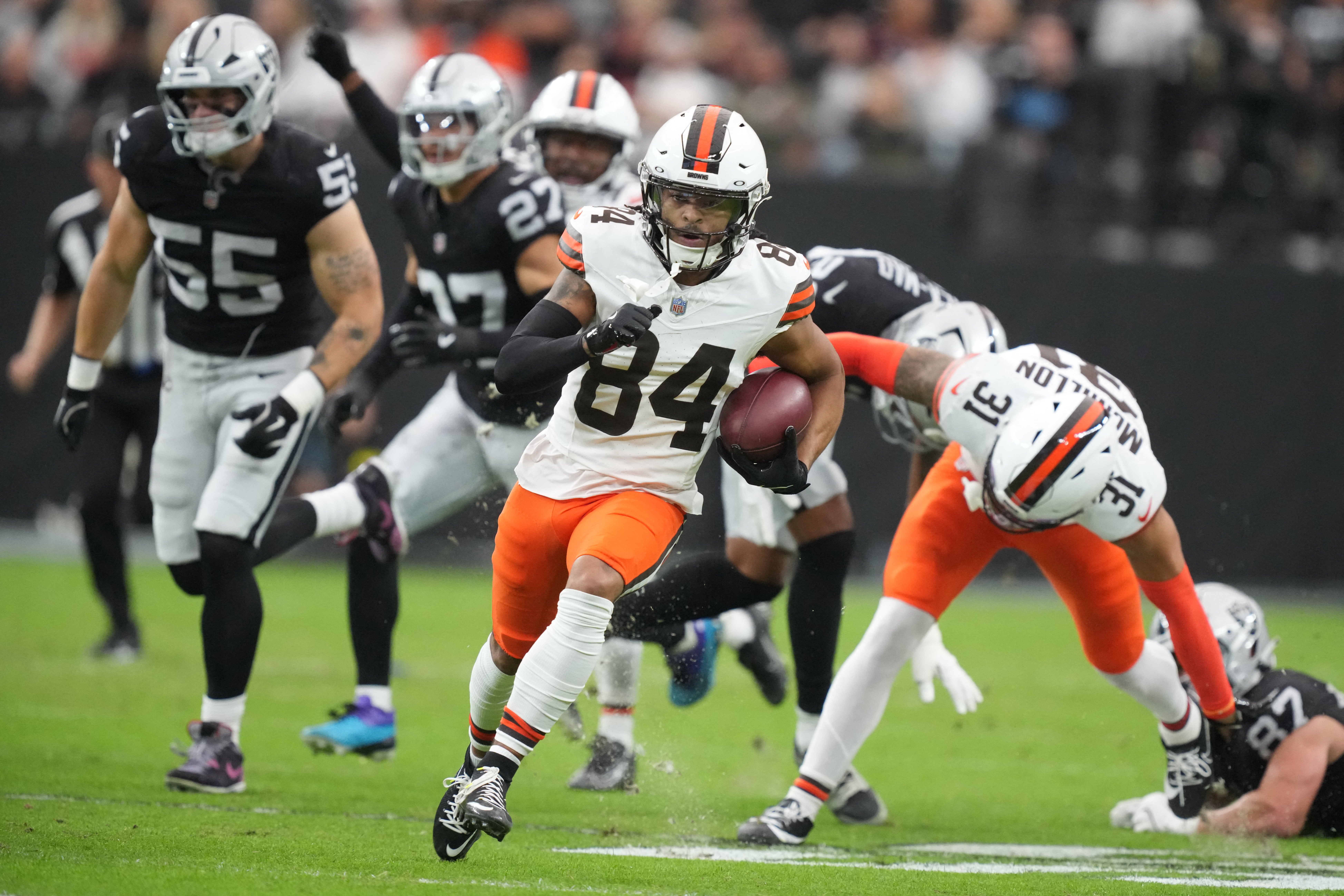 Las Vegas Raiders were beaten by Cleveland Browns on Sunday