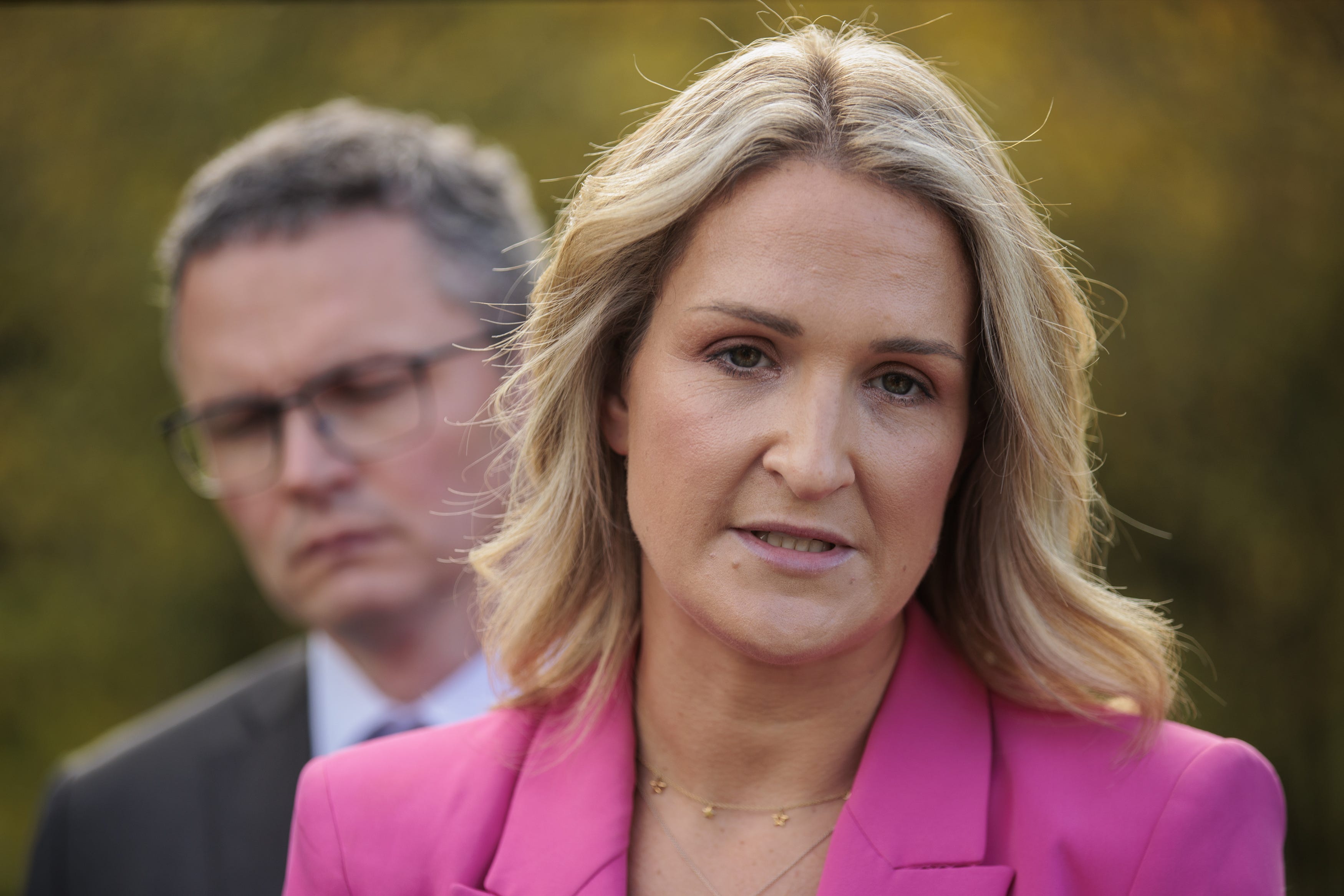 Helen McEntee is in Brussels for a meeting of EU ministers (PA)