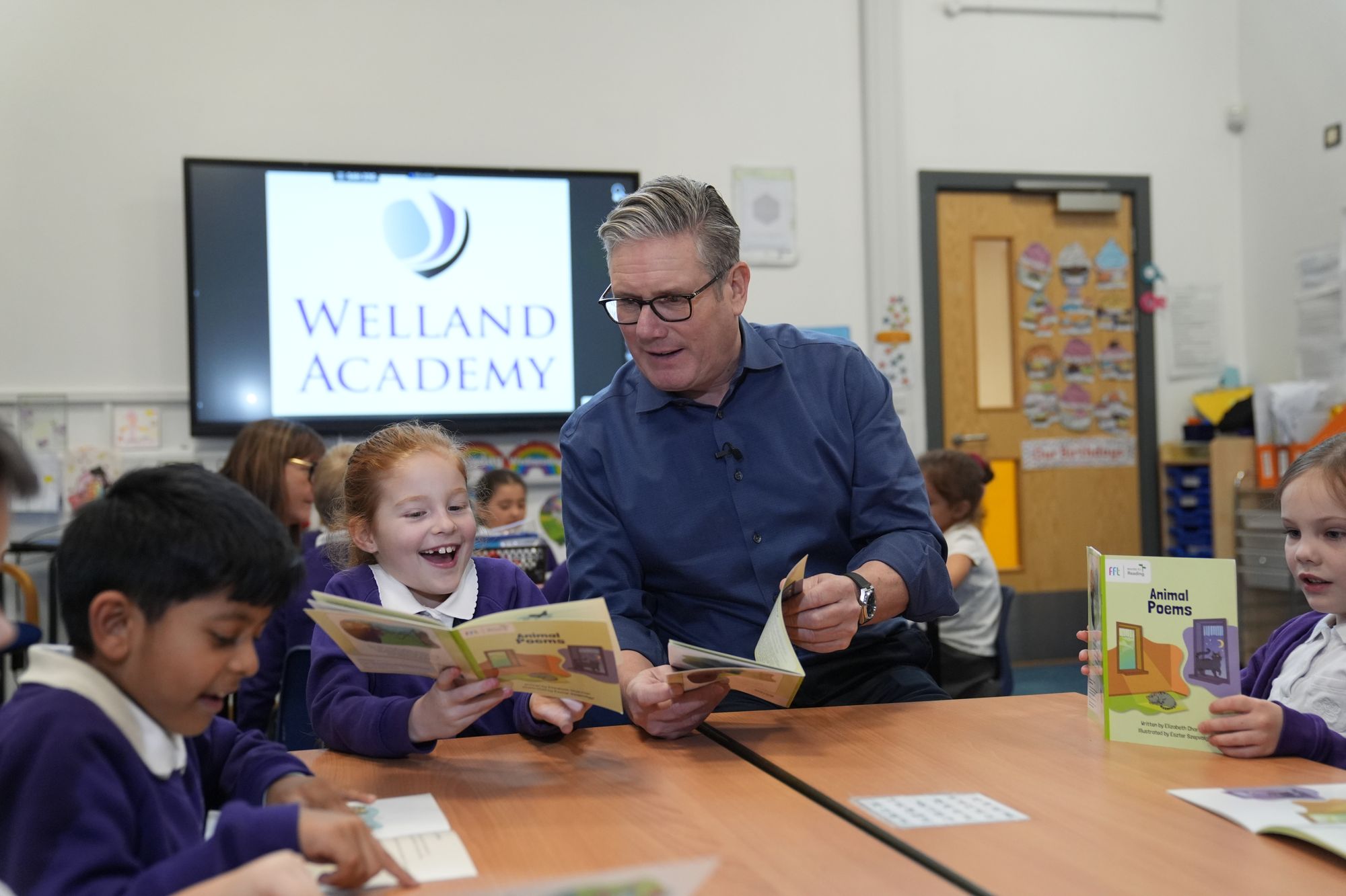 <p>Last month, Keir Starmer visited the Welland Academy in Peterborough to highlight the government’s free school meal expansion</p>