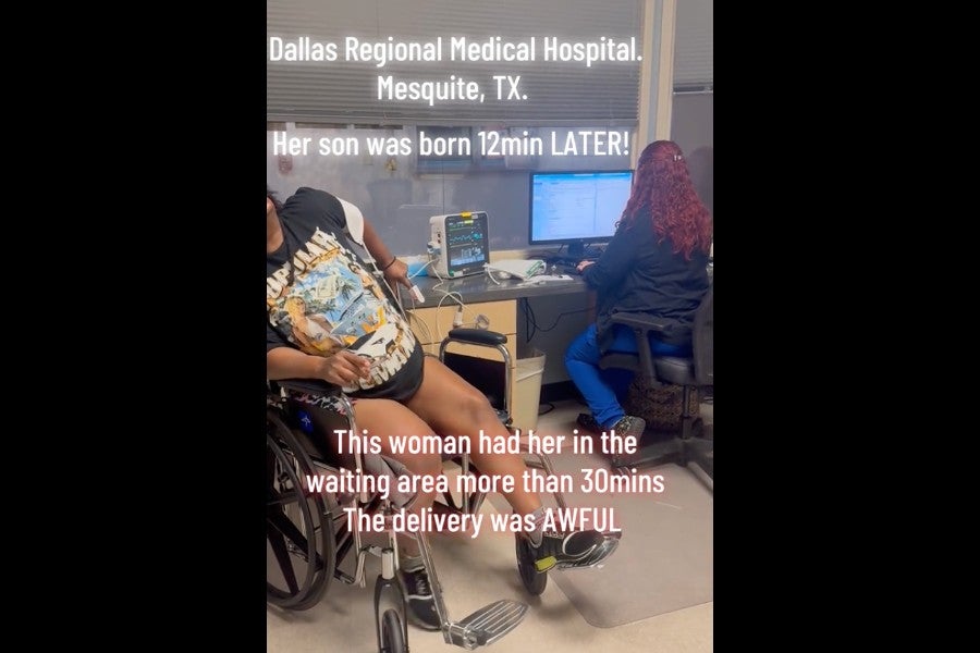A video of a pregnant woman seemingly being ignored by nurses at a Dallas hospital has gone viral, with many online expressing outrage over the incident