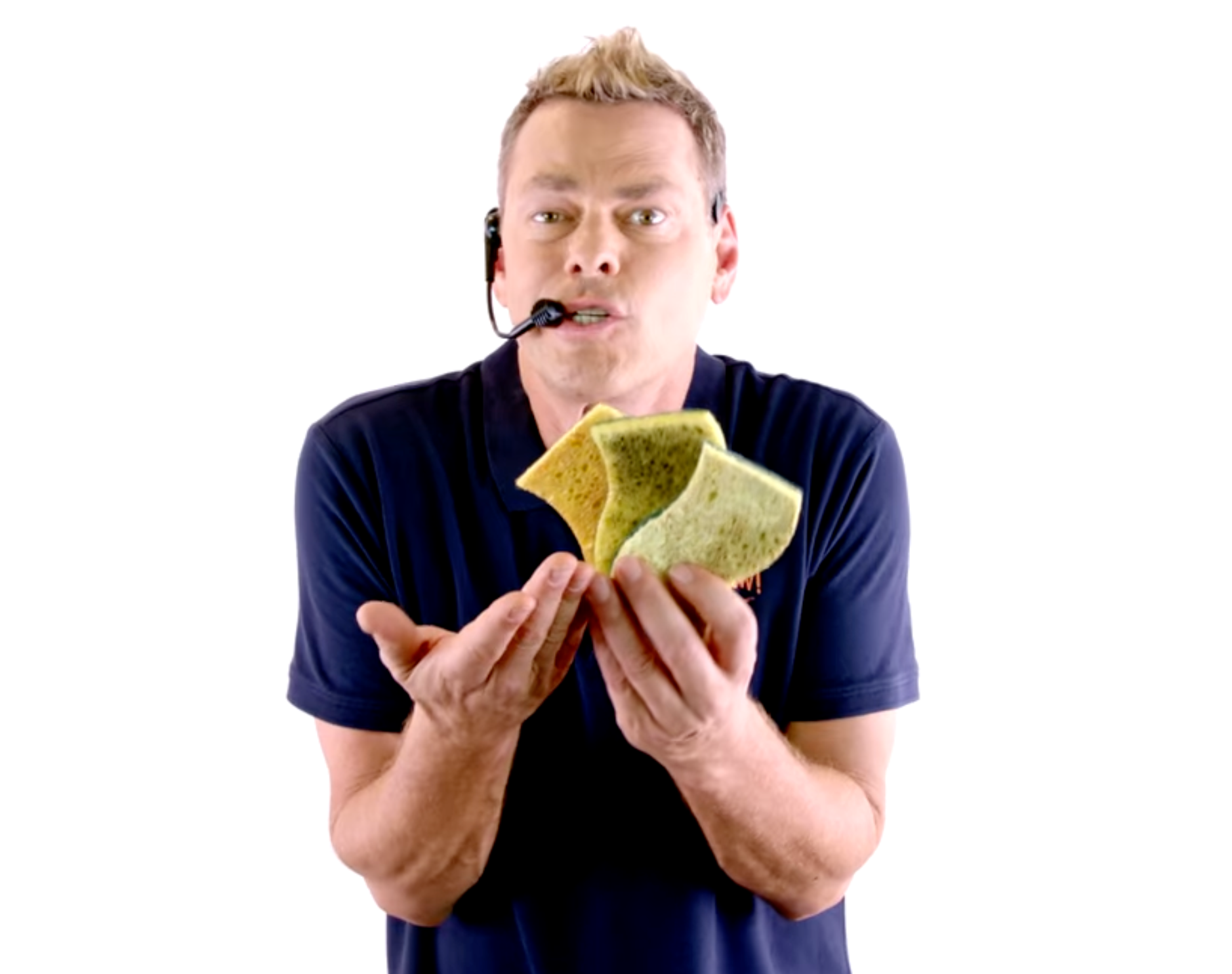 Offer Vince Shlomi, otherwise known as the 'ShamWow Guy,' appears in an infomercial promoting highly-absorbent household cleaning cloths