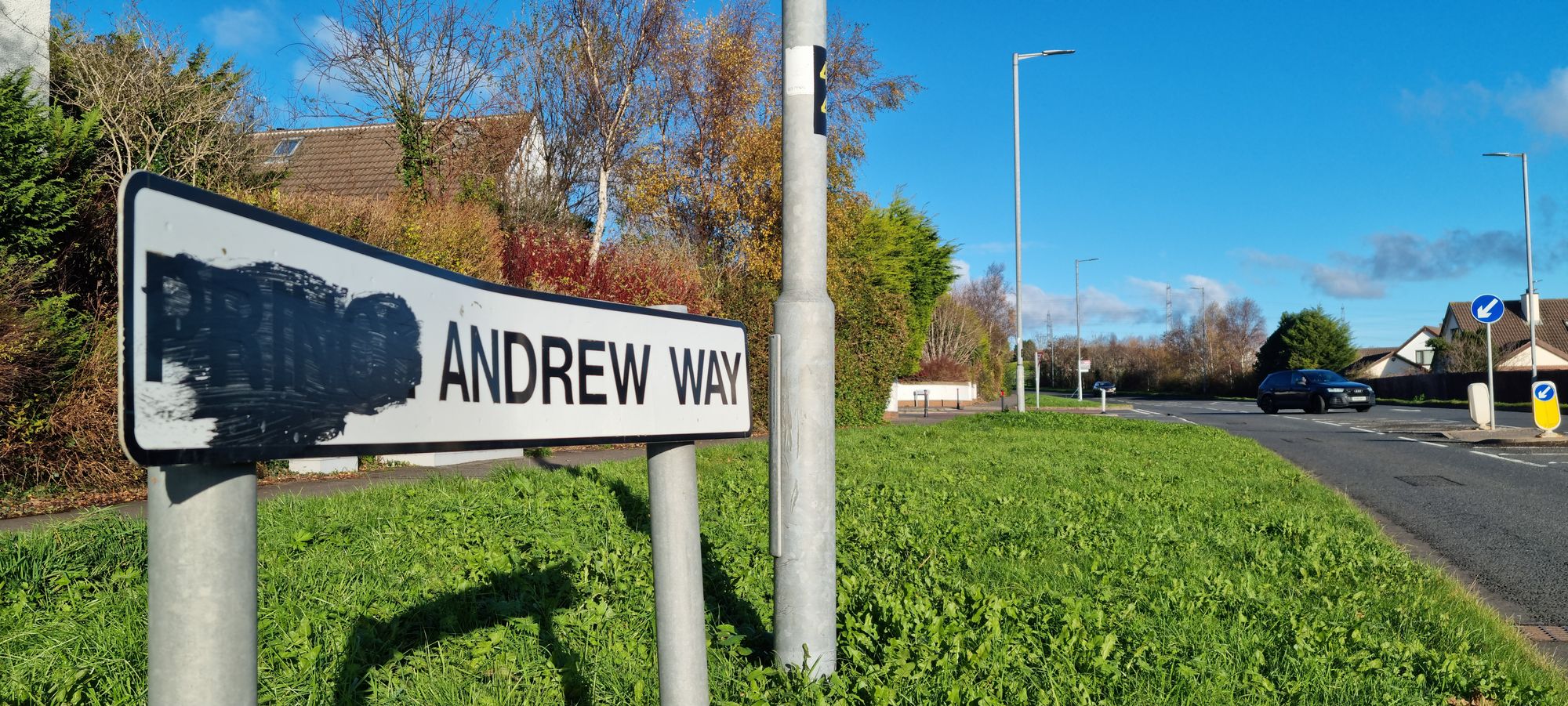 Mid and East Antrim Council has agreed to begin the process of renaming a street originally dedicated to Andrew Mountbatten-Windsor