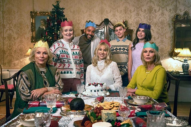 <p>Philippa Dunne (second from left) is back as Anne in the ‘Amandaland’ Christmas Special </p>