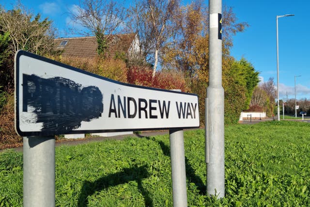 <p>Prince Andrew Way in Carrickfergus, County Antrim (PA)</p>